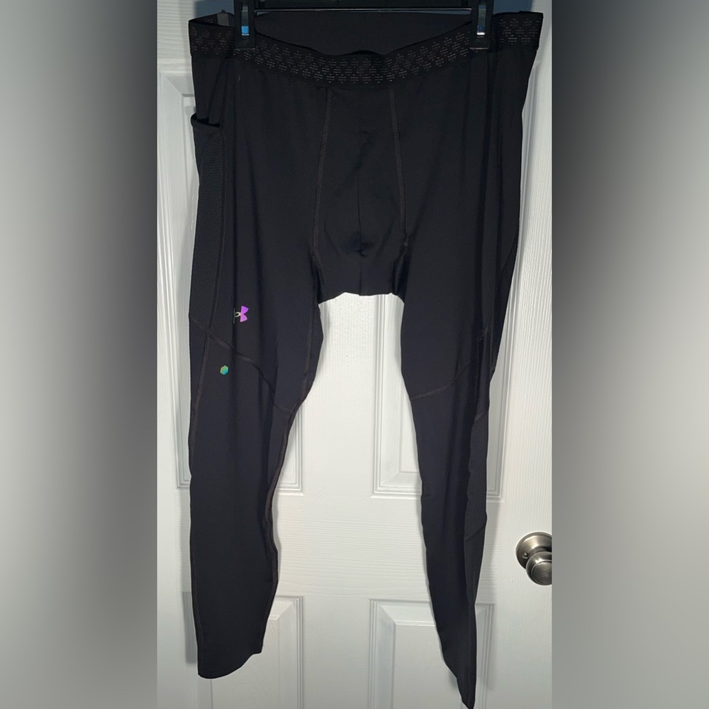 $85 Under Armour RUSH Heatgear Smartform Men’s XXL Leggings Compression 1370315